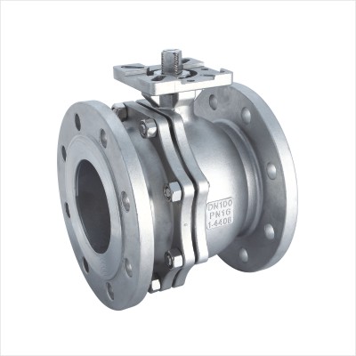 DIN 2-PC Flange Ball Valve (ISO5211 Mounting Pad)